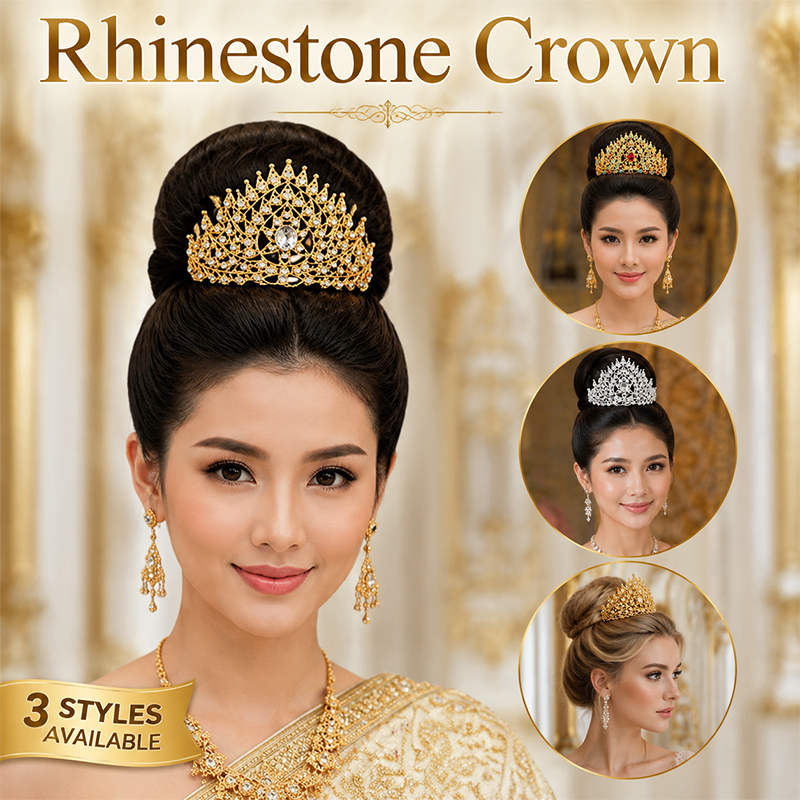 Women'S Wedding Accessories - Luxury Thai Crown Rhinestone Bridal Tiara