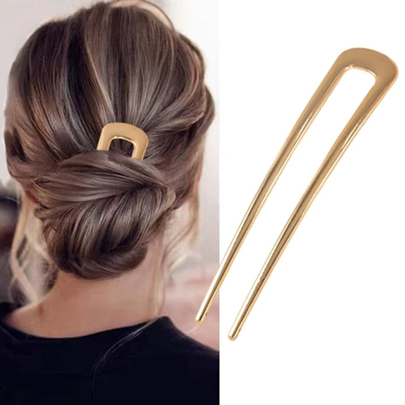Women Accessories Shop - Simple U Shaped Hair Forks Hairpin