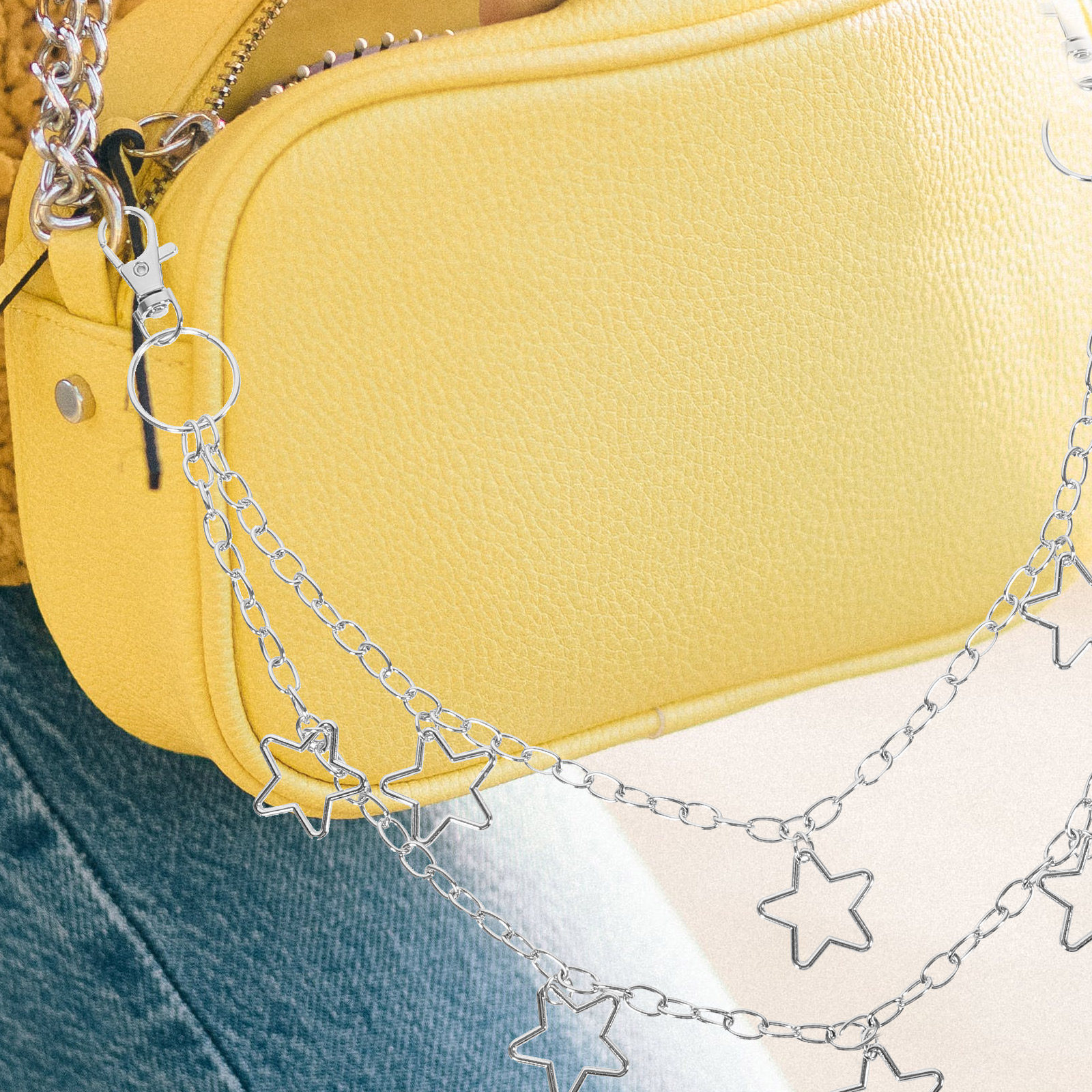 Wallet Chain Bag - Star Pendant Double Layer Pants Chain