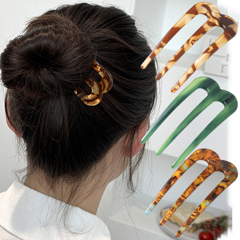 Women Accessories Shop - Acetic Acid Hair Forks Three Teeth
