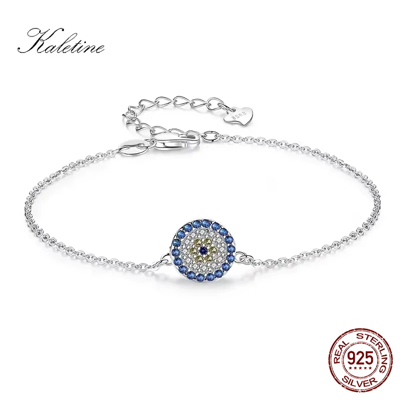 Evil Eye Bracelet - KALETINE Lucky 925 Sterling Silver Bracelets