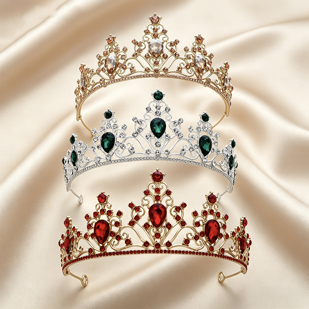 Women'S Wedding Accessories - Vintage Baroque Sparkling Rhinestone Bridal Tiara