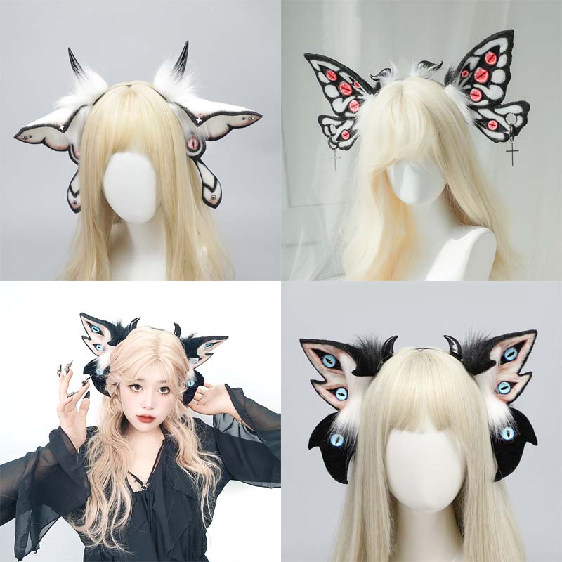 Evil Eye Bracelet - Moth Ears Headband Fursuit Demon Headwear