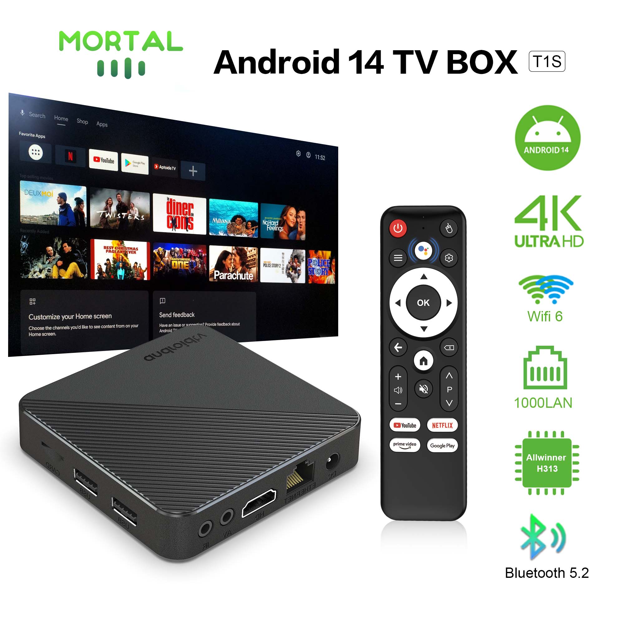 Women Accessories Pandora - Android14 TV Box Smart Home theater