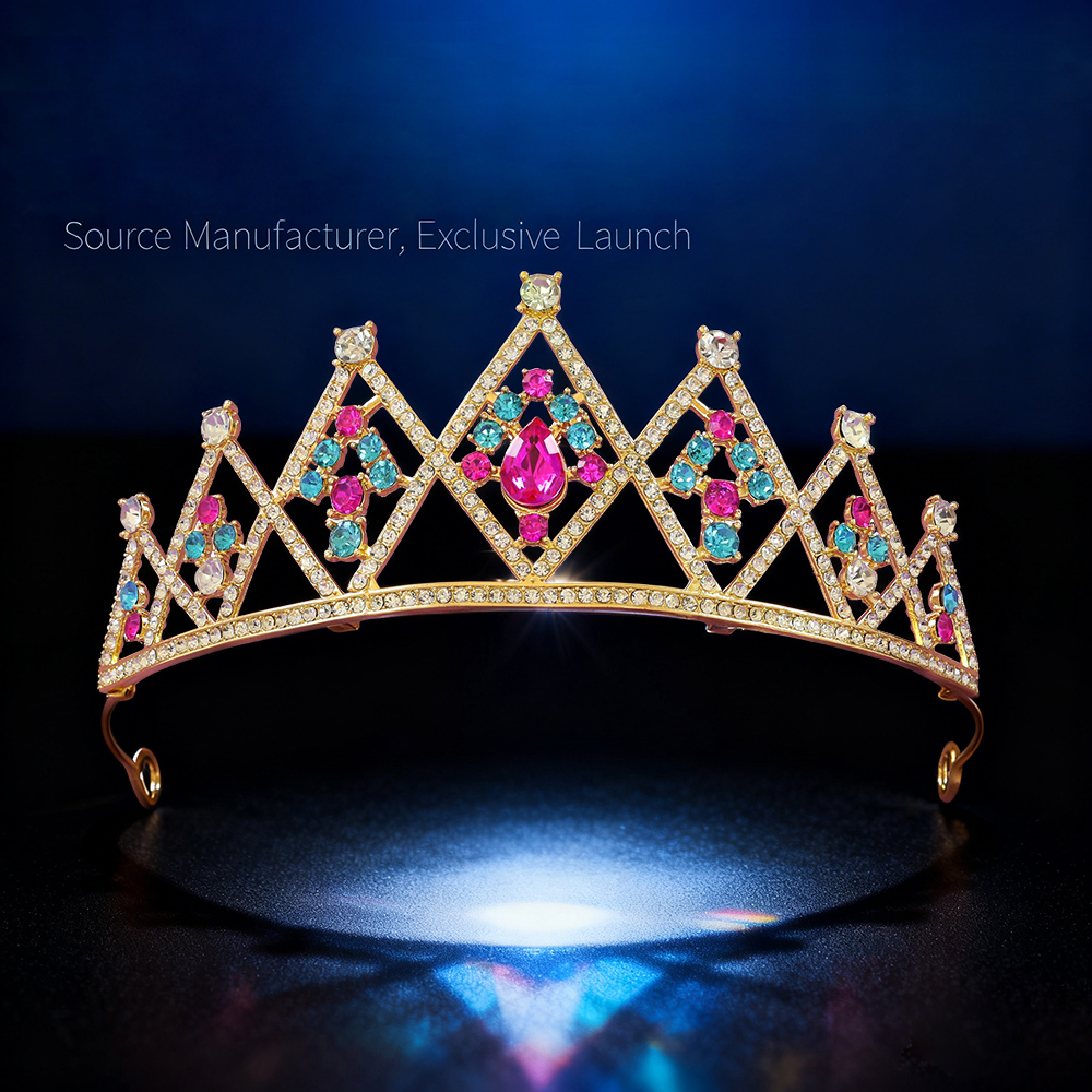 Women'S Wedding Accessories - Princess Rhinestone Crown Headpiece Baroque Vintage