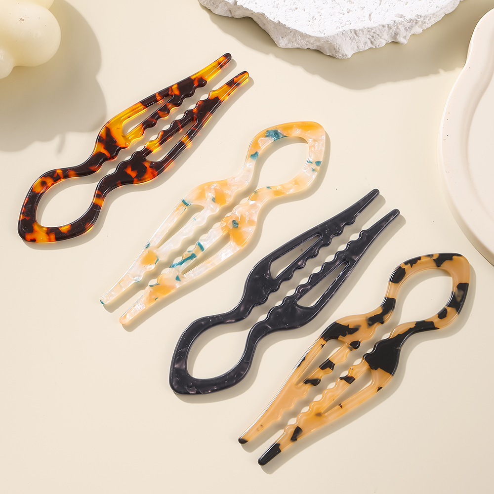 U-Shaped Hair Sticks Tortoises - Women Accessories Shop ulasan dan harga