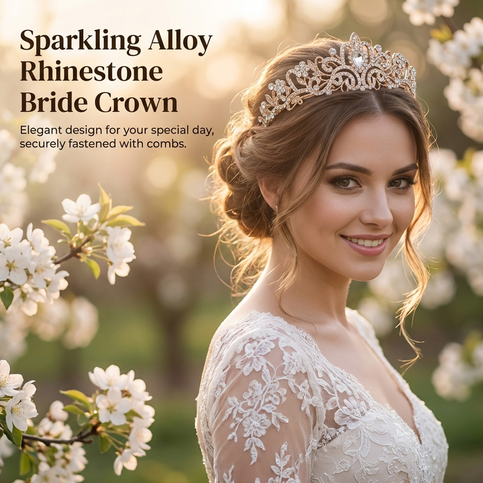 Elegant Bridal Crown Sparkly R - Women'S Wedding Accessories ulasan dan harga