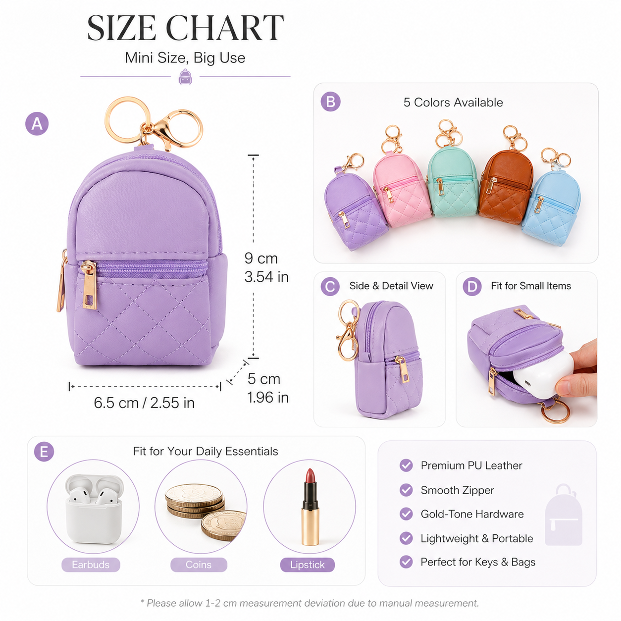 Custom Text Keychain Mini Coin - Wallet Chain Bag ulasan dan harga