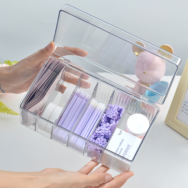Transparent Eyelash Beauty Org - Women Accessories Organizer ulasan dan harga