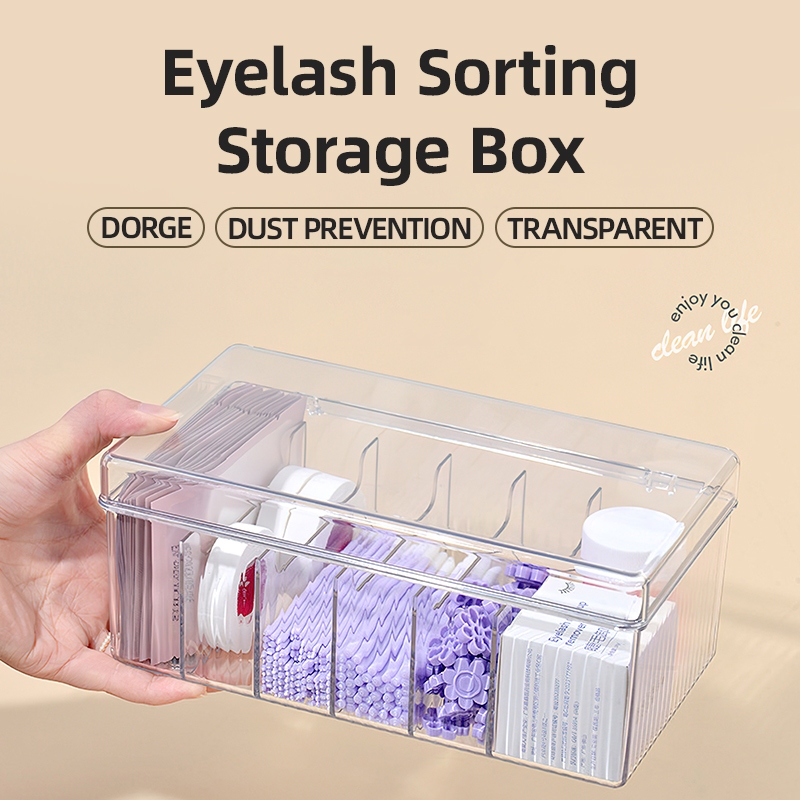 Transparent Eyelash Beauty Org - Women Accessories Organizer ulasan dan harga