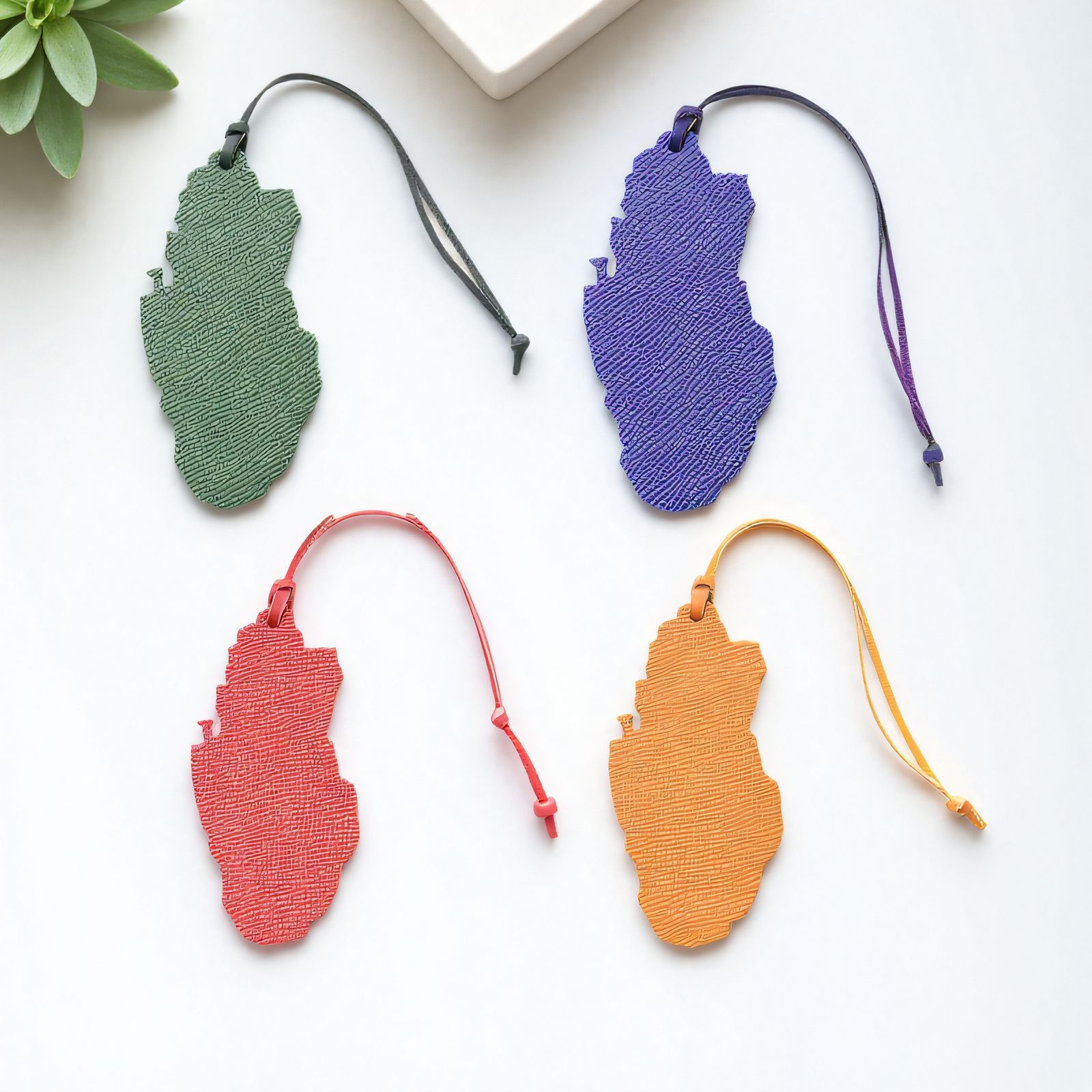 1pc Qatar Map Shaped PU Leathe - Women Accessories Qatar ulasan dan harga