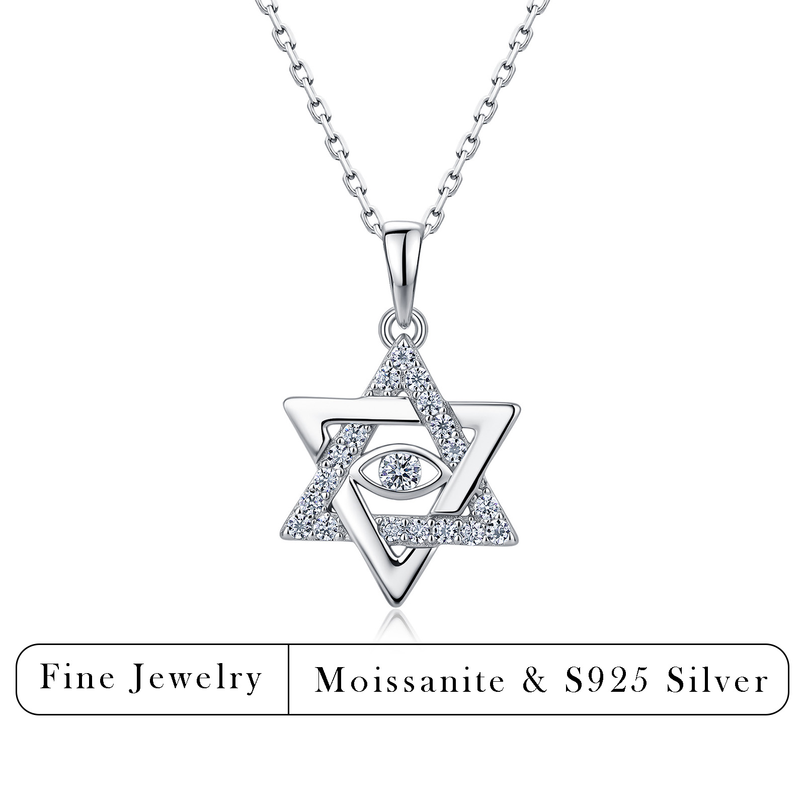 0.33CTW Moissanite Star of Dav - Evil Eye Bracelet ulasan dan harga