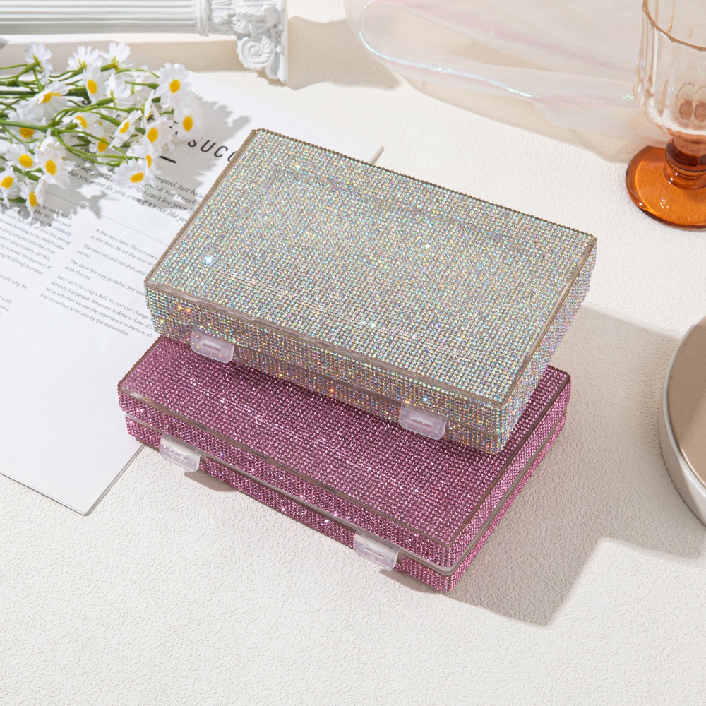 Luxury Shiny Rhinestone Storag - Women Accessories Organizer ulasan dan harga