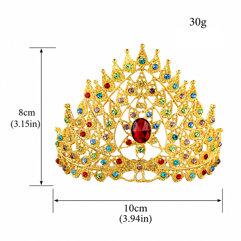 Luxury Thai Crown Rhinestone B - Women'S Wedding Accessories ulasan dan harga