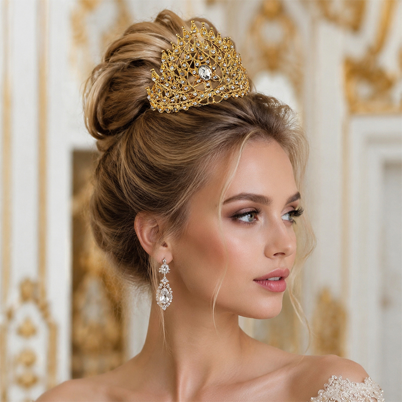 Luxury Thai Crown Rhinestone B - Women'S Wedding Accessories ulasan dan harga