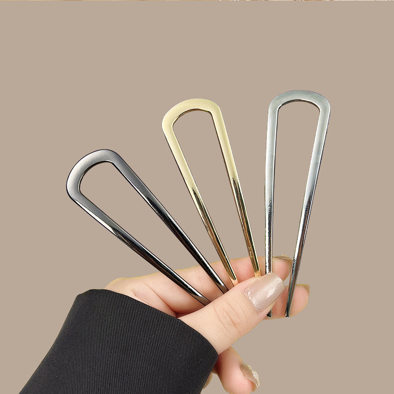 Simple U Shaped Hair Forks Hai - Women Accessories Shop ulasan dan harga