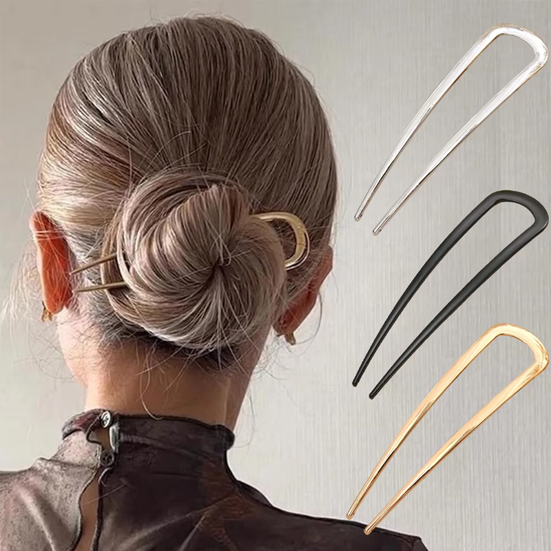 Simple U Shaped Hair Forks Hai - Women Accessories Shop ulasan dan harga