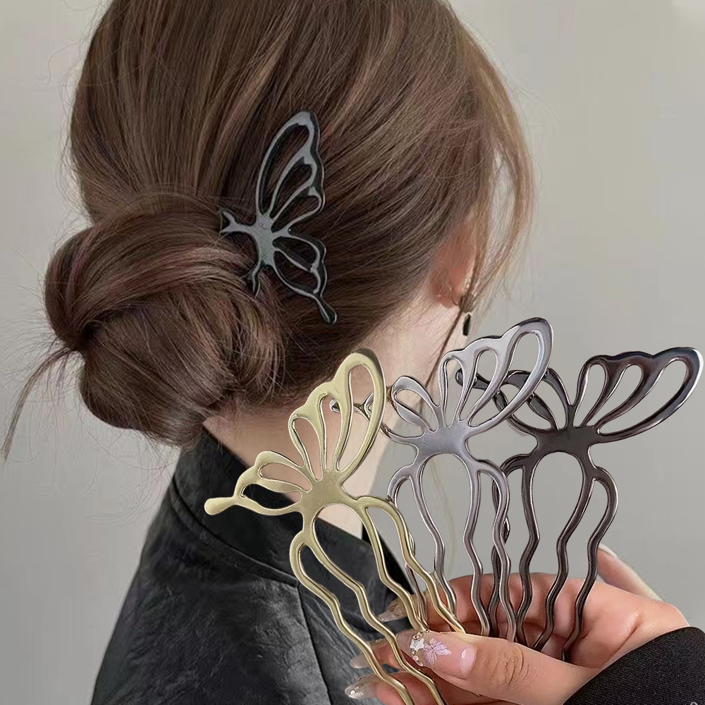 Korean Butterfly U Shape Hair  - Women Accessories Shop ulasan dan harga