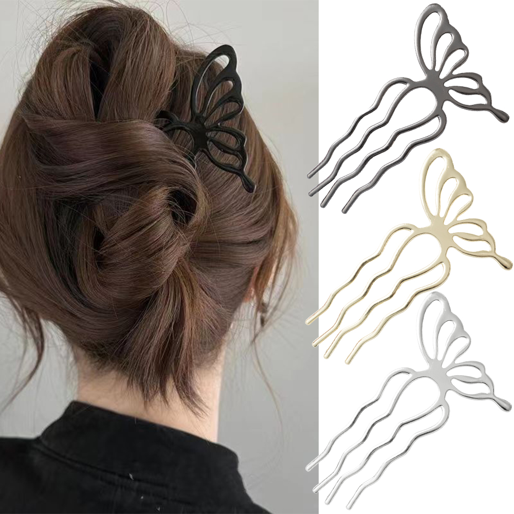 Korean Butterfly U Shape Hair  - Women Accessories Shop ulasan dan harga