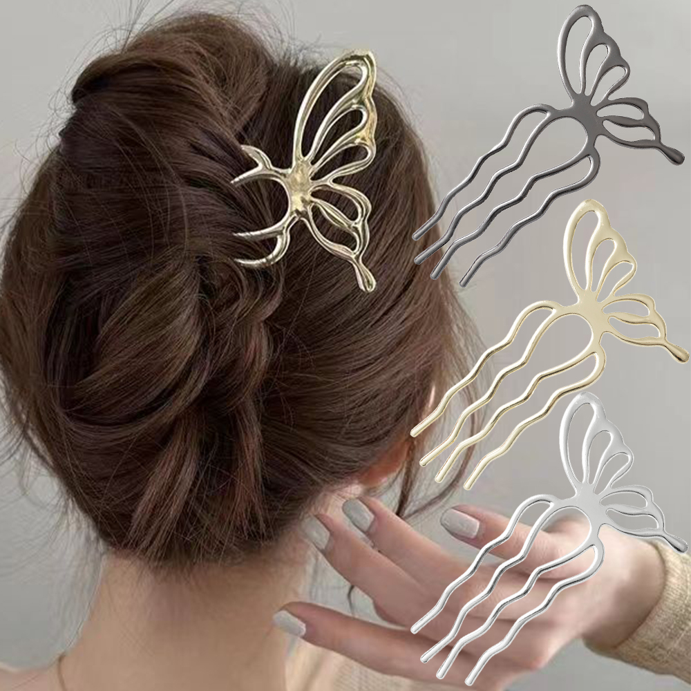 Korean Butterfly U Shape Hair  - Women Accessories Shop ulasan dan harga
