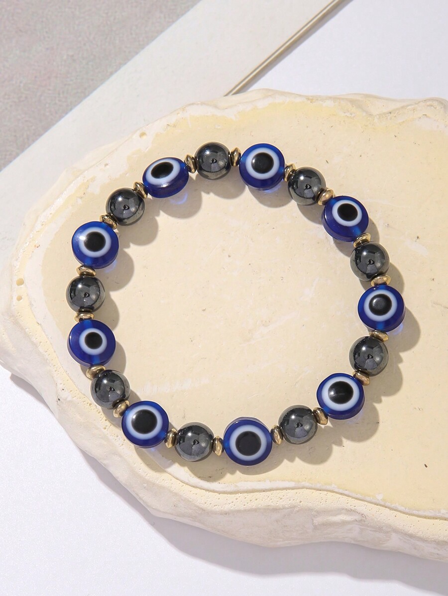 Elastic Evil Eye Beaded Bracel - Evil Eye Bracelet ulasan dan harga