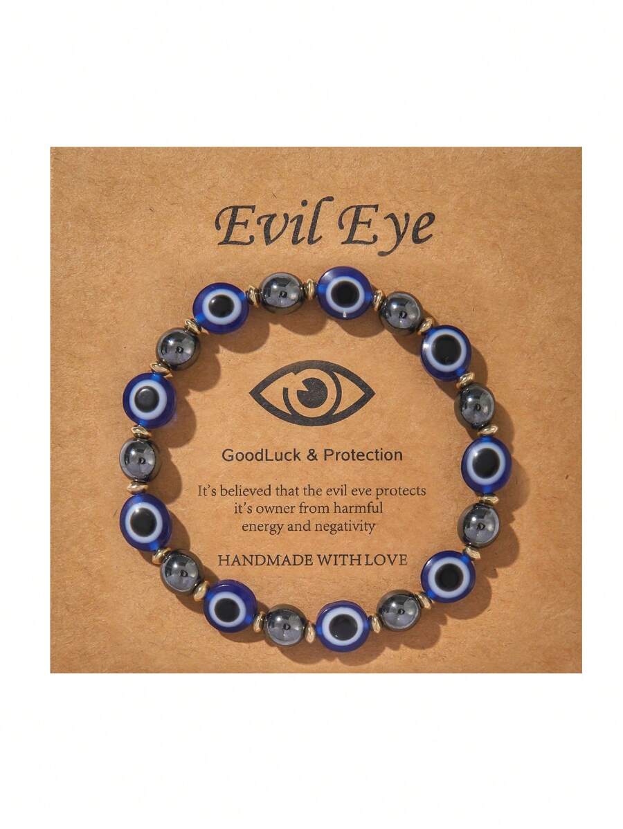 Elastic Evil Eye Beaded Bracel - Evil Eye Bracelet ulasan dan harga