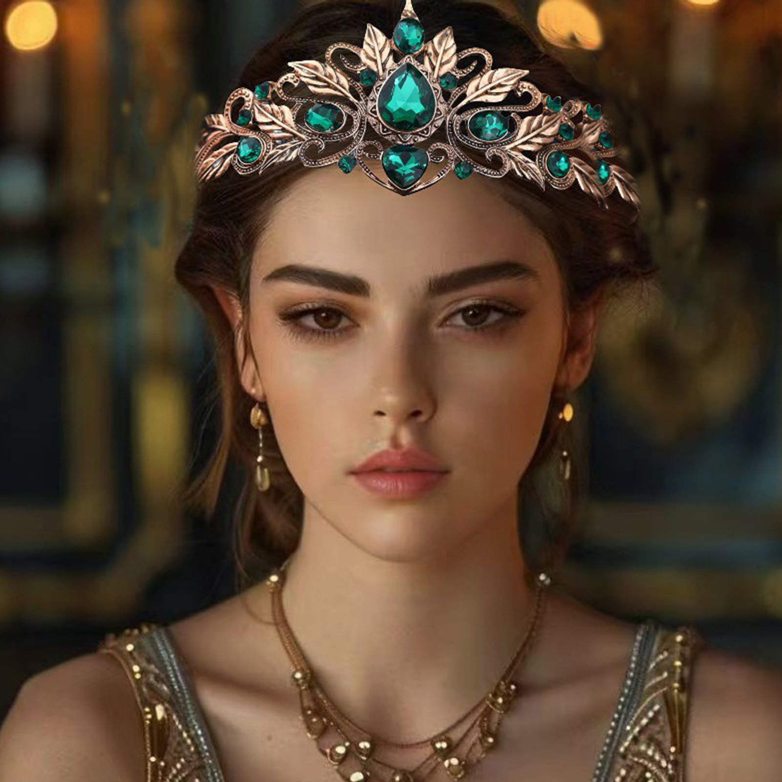 Baroque Style Round Tear Drop  - Women'S Wedding Accessories ulasan dan harga