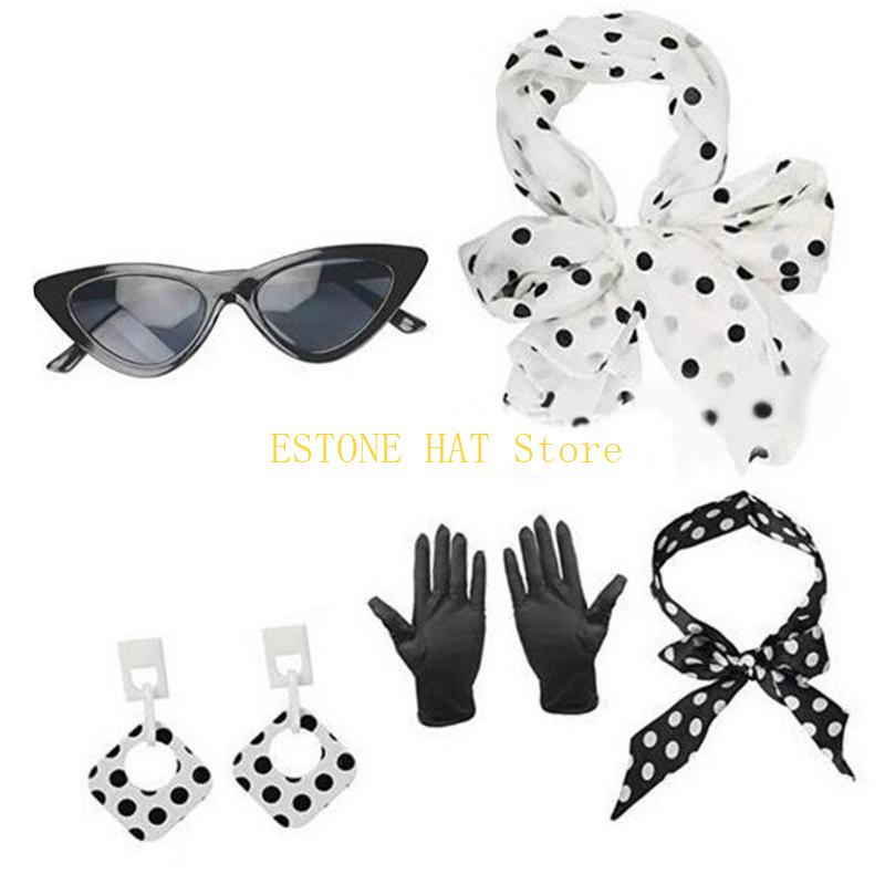 49MF 5Pieces Rockabilly Access - Women'S Accessories In The 1950S ulasan dan harga