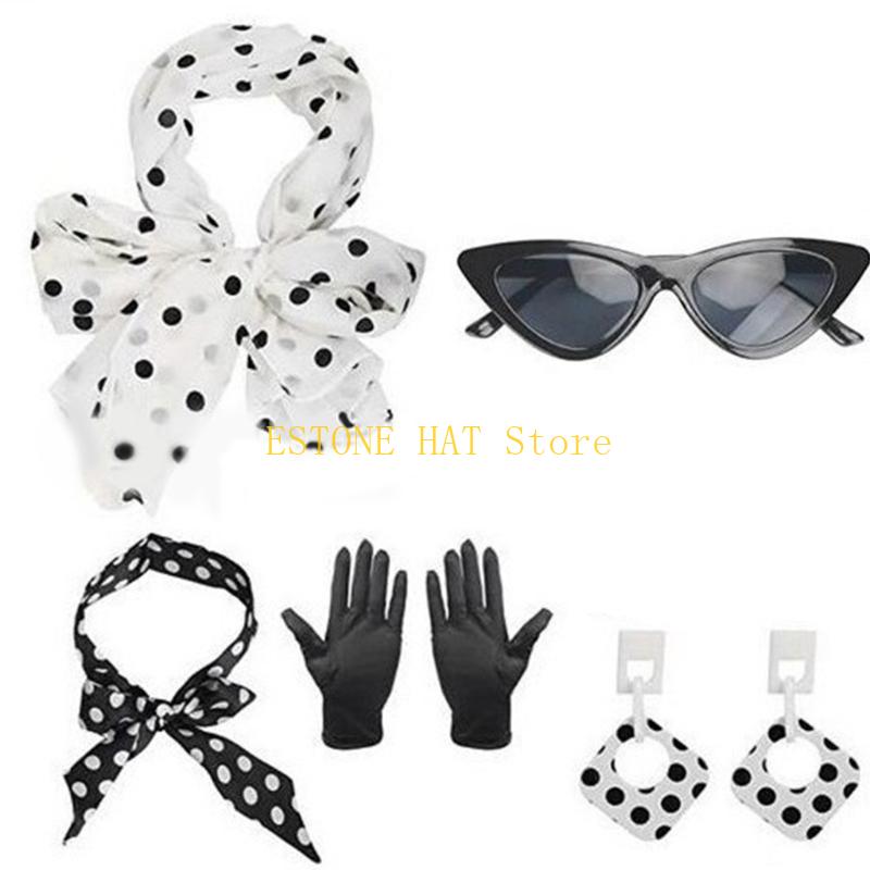 49MF 5Pieces Rockabilly Access - Women'S Accessories In The 1950S ulasan dan harga