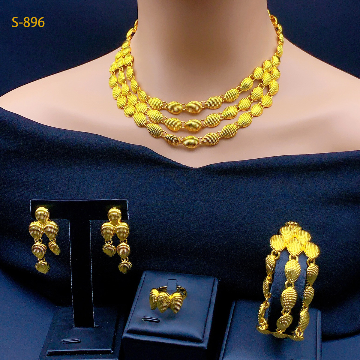 Water Drop Bead Bridal Jewelry - Charm Necklace Dainty ulasan dan harga