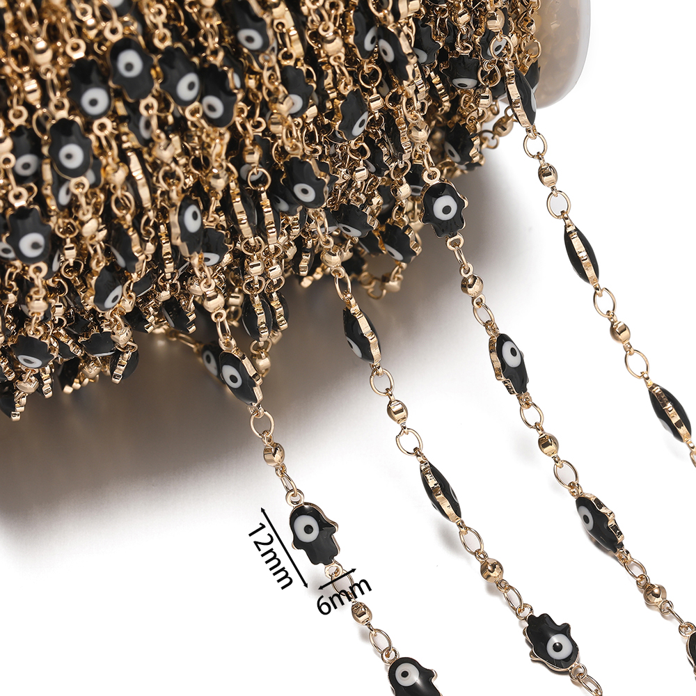 1Meter Crystal Oil Drop Beads  - Evil Eye Bracelet ulasan dan harga