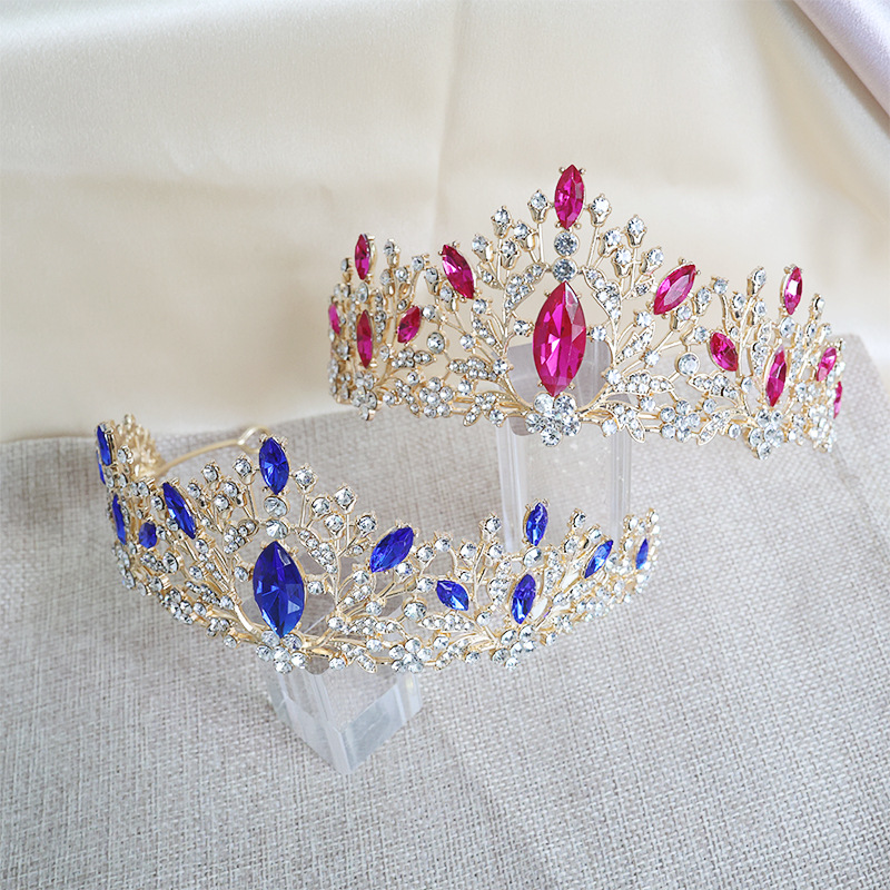 Tiara Colorful Rhinestone Quee - Women'S Wedding Accessories ulasan dan harga
