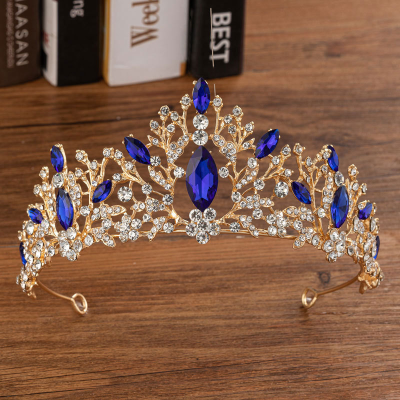 Tiara Colorful Rhinestone Quee - Women'S Wedding Accessories ulasan dan harga