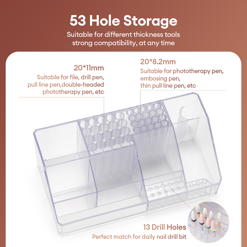 Acrylic Storage Rack Nail Art  - Women Accessories Organizer ulasan dan harga