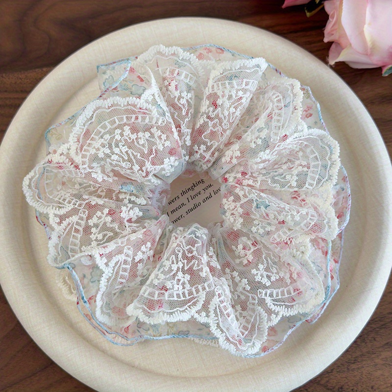 Pink and Green Floral Lace Tri - Women Accessories Shop Design ulasan dan harga