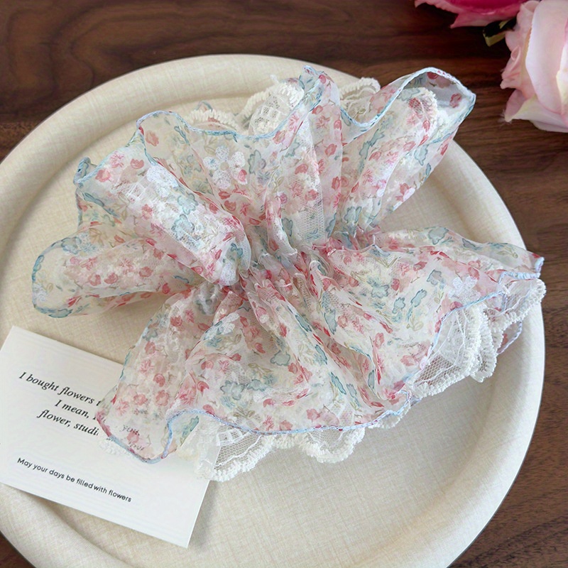 Pink and Green Floral Lace Tri - Women Accessories Shop Design ulasan dan harga