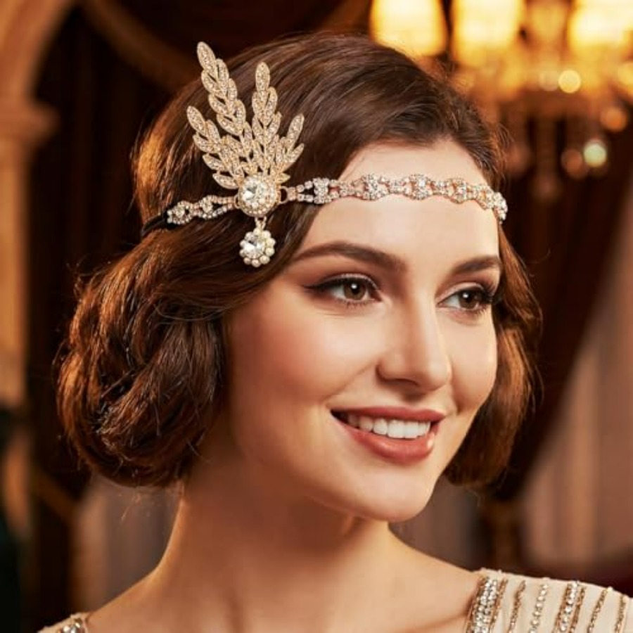 1920s Flapper Headpiece Rhines - Women'S Accessories In The 1920S ulasan dan harga
