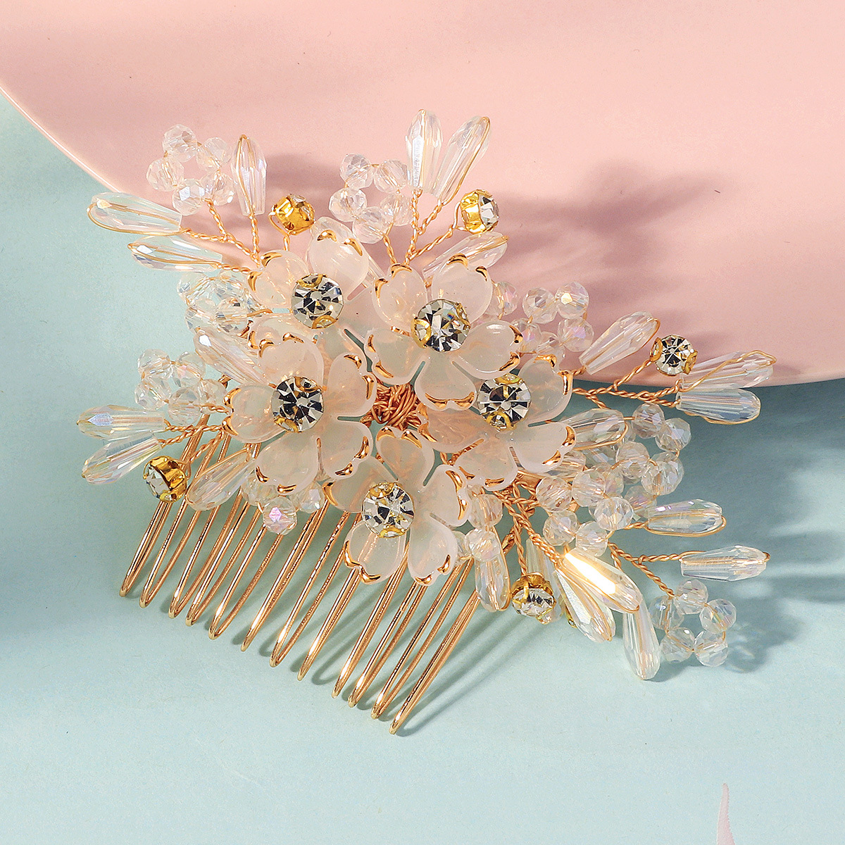 Hair Comb Crystal Flower Beade - Women'S Wedding Accessories ulasan dan harga