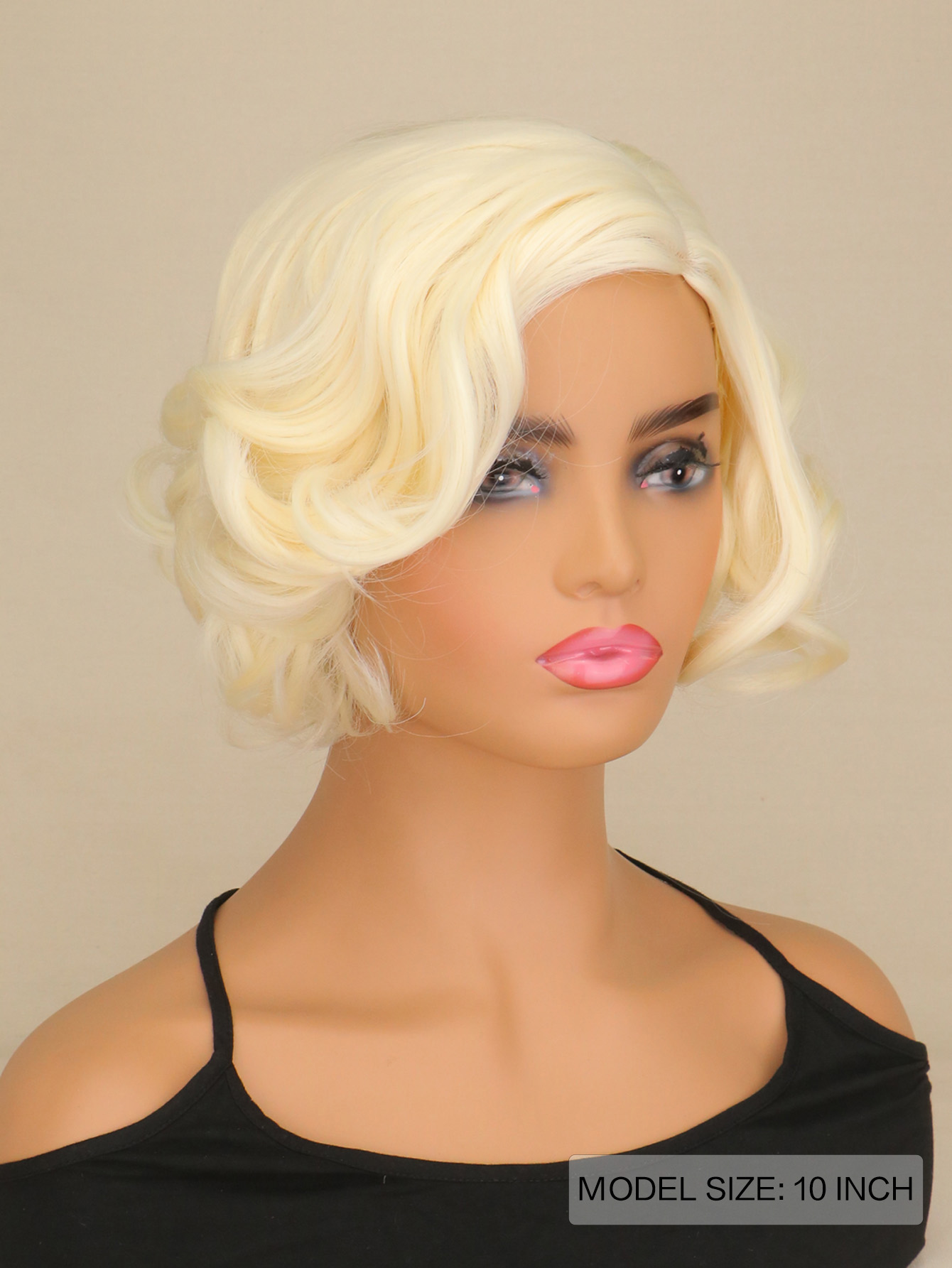 Women Synthetic Short Curly Ha - Women'S Accessories In The 1950S ulasan dan harga