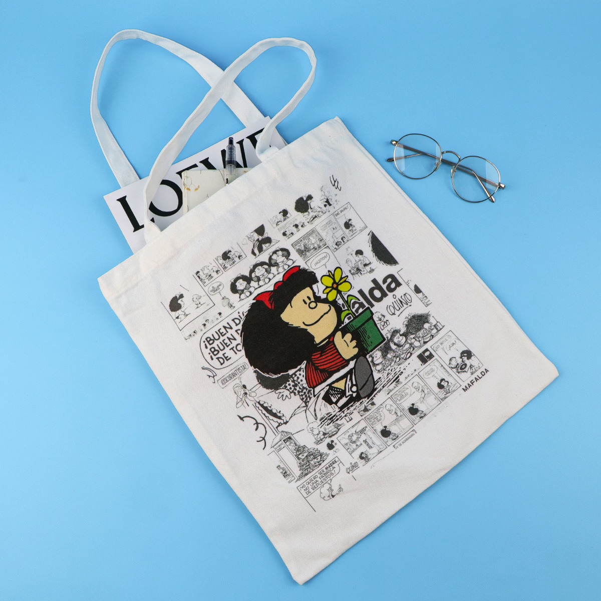Fashion Canvas Tote Bag Women  - Women Accessories Shop ulasan dan harga