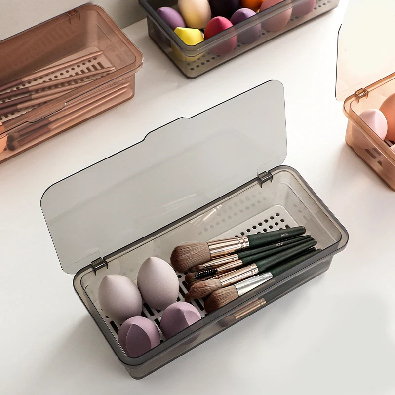 1pc-Makeup Brush Storage Box w - Women Accessories Organizer ulasan dan harga