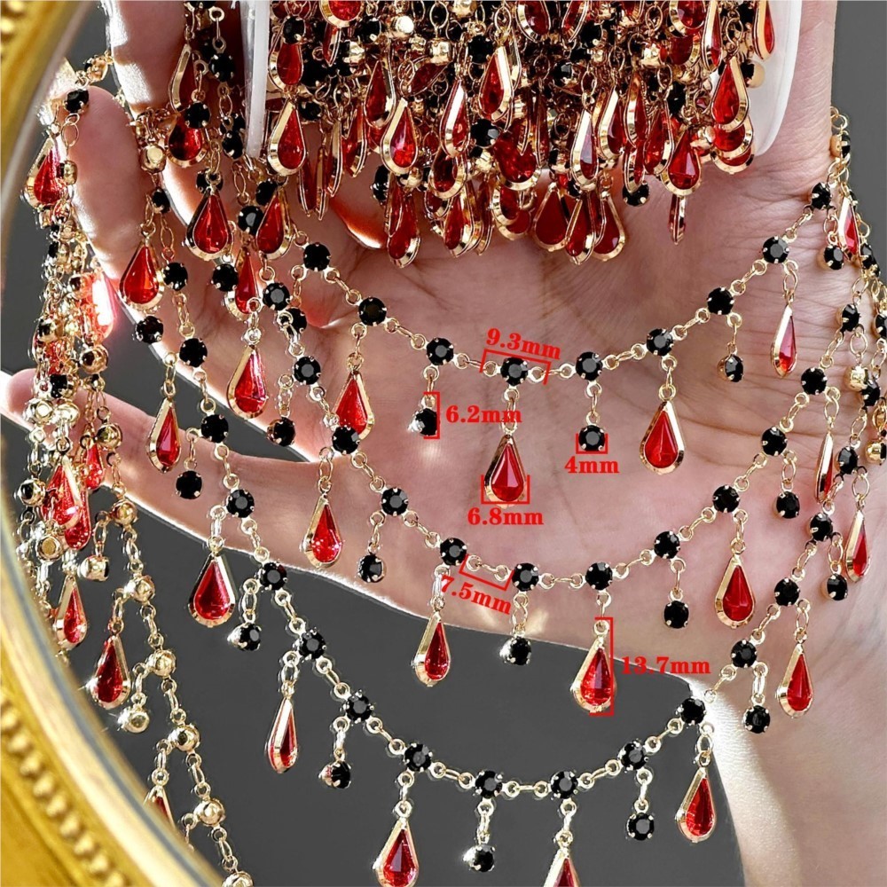 0.5/1m Teardrop Rhinestone Tas - Women'S Clothing And Accessories ulasan dan harga