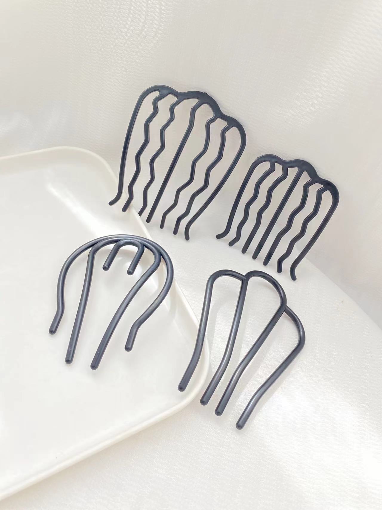 4pcs Black Hair Combs with Dif - Women Accessories Shop Design ulasan dan harga