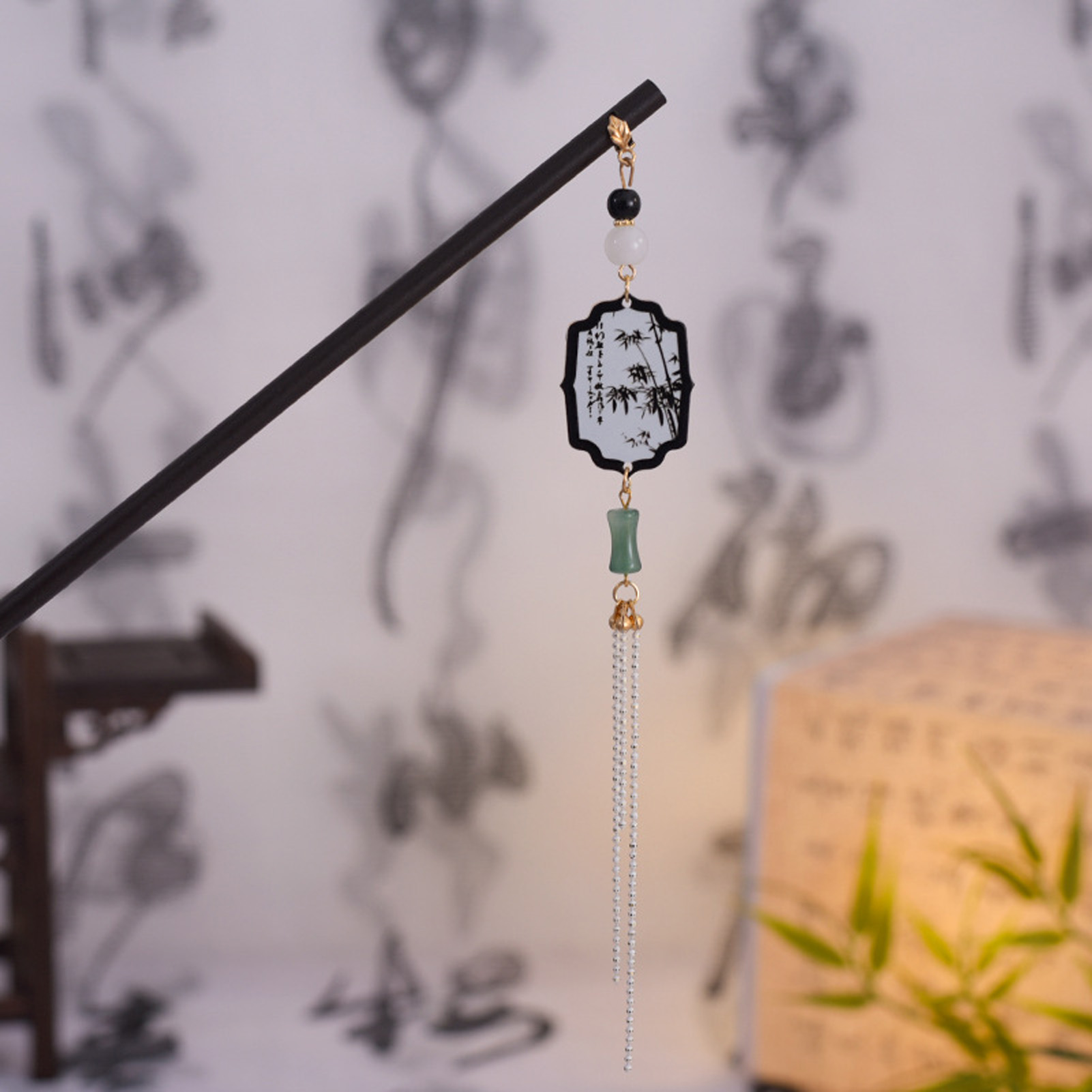 Vintage Wooden Hairpin For Wom - Women Accessories Shop ulasan dan harga