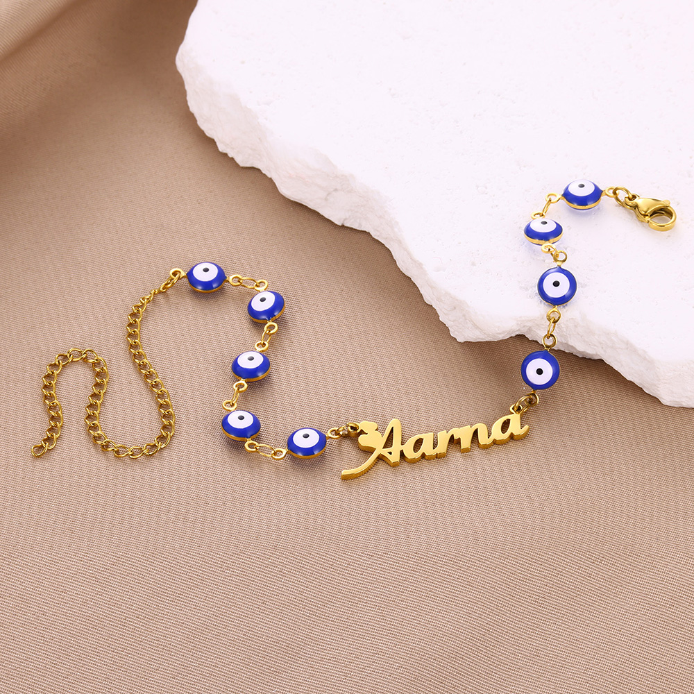 Custom Name Blue Evil Eye Brac - Evil Eye Bracelet ulasan dan harga