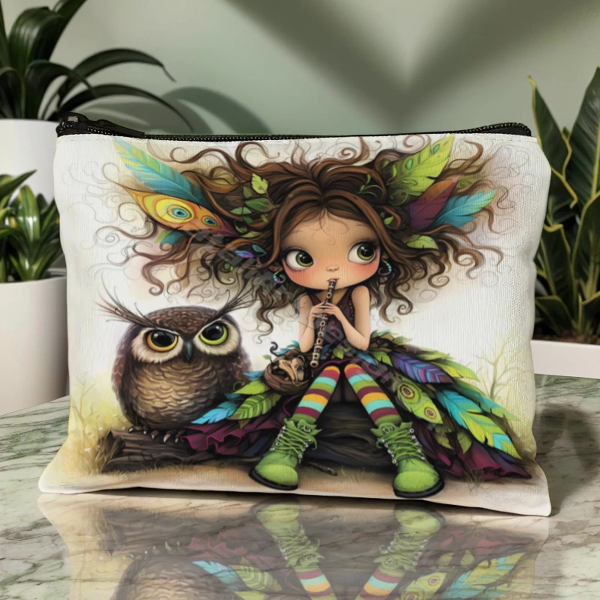 Cartoon Girl Makeup Bag Zipper - Women Accessories Organizer ulasan dan harga
