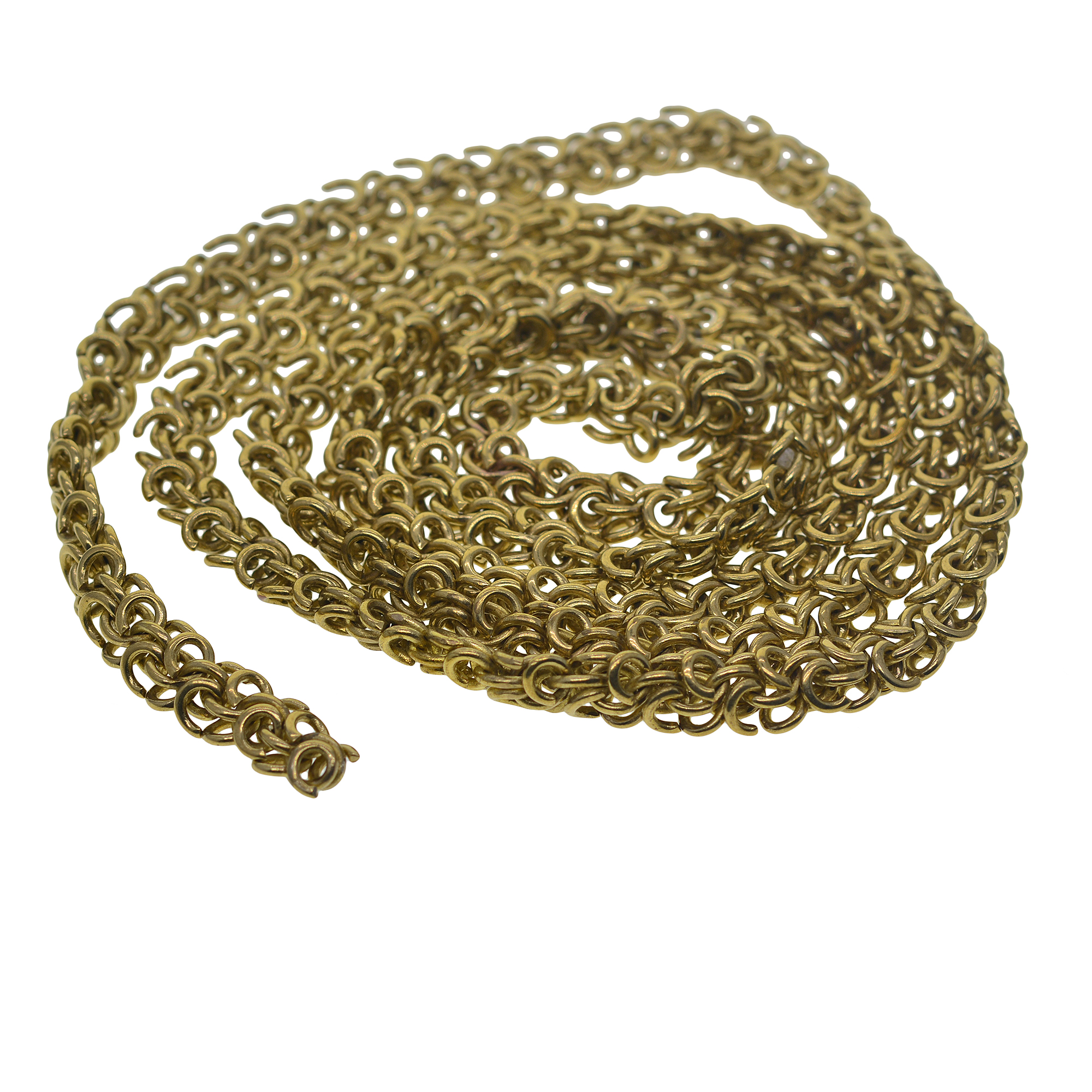 1 meter brass  9mm oval Byzant - Wallet Chain Bag ulasan dan harga