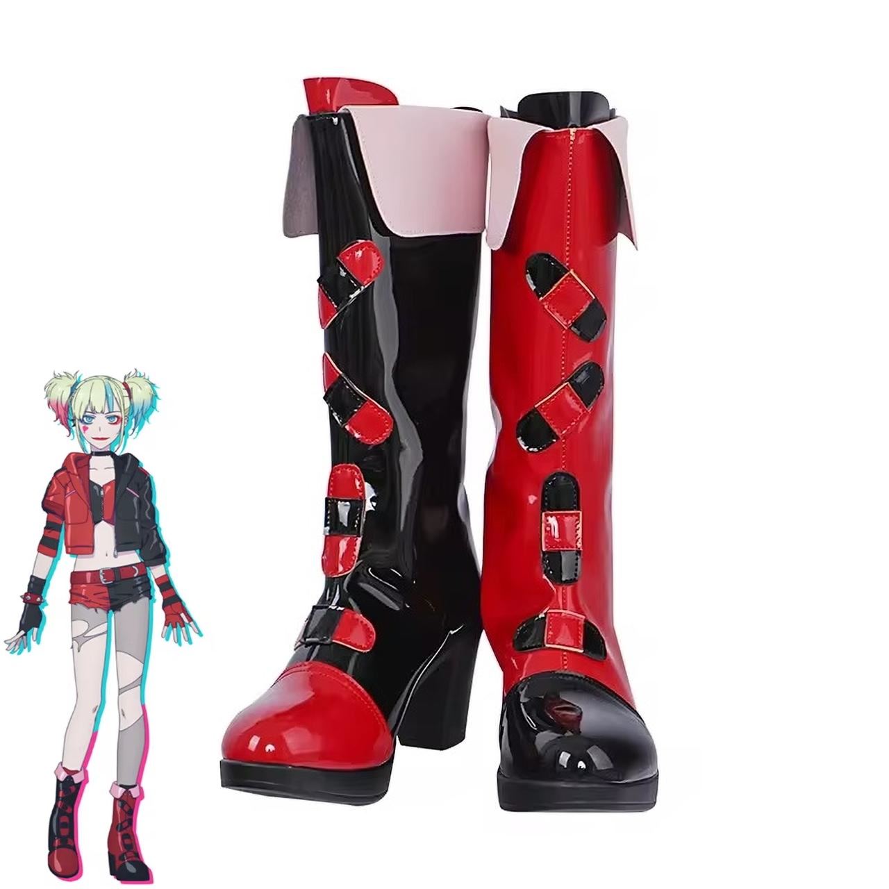 For Harley Quinn Cosplay Shoes - Women'S Harley Quinn Accessories ulasan dan harga