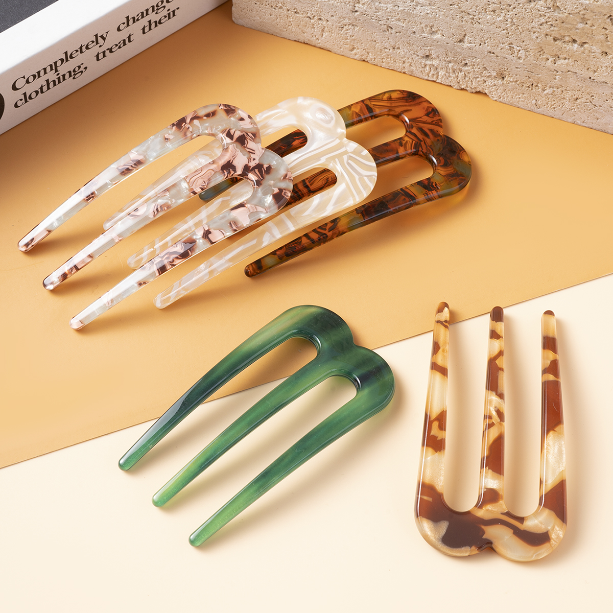 Acetic Acid Hair Forks Three T - Women Accessories Shop ulasan dan harga