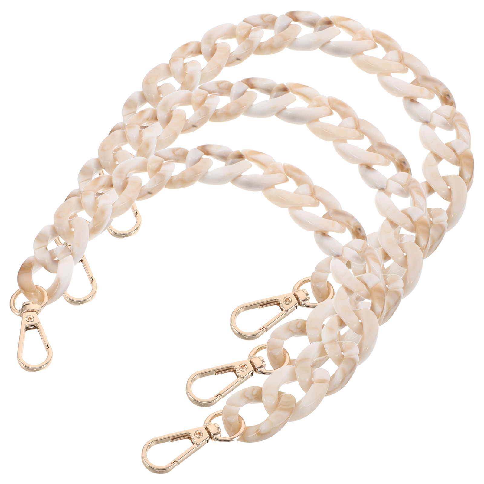 3Pcs Fishbone Resin Bag Chain  - Wallet Chain Bag ulasan dan harga